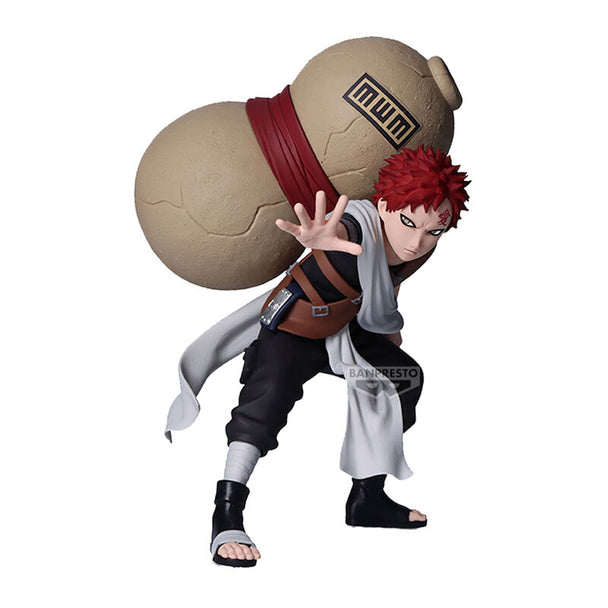 Figurine Gaara Vibration Stars de 12 cm vue de face avec détails précis du visage et costume