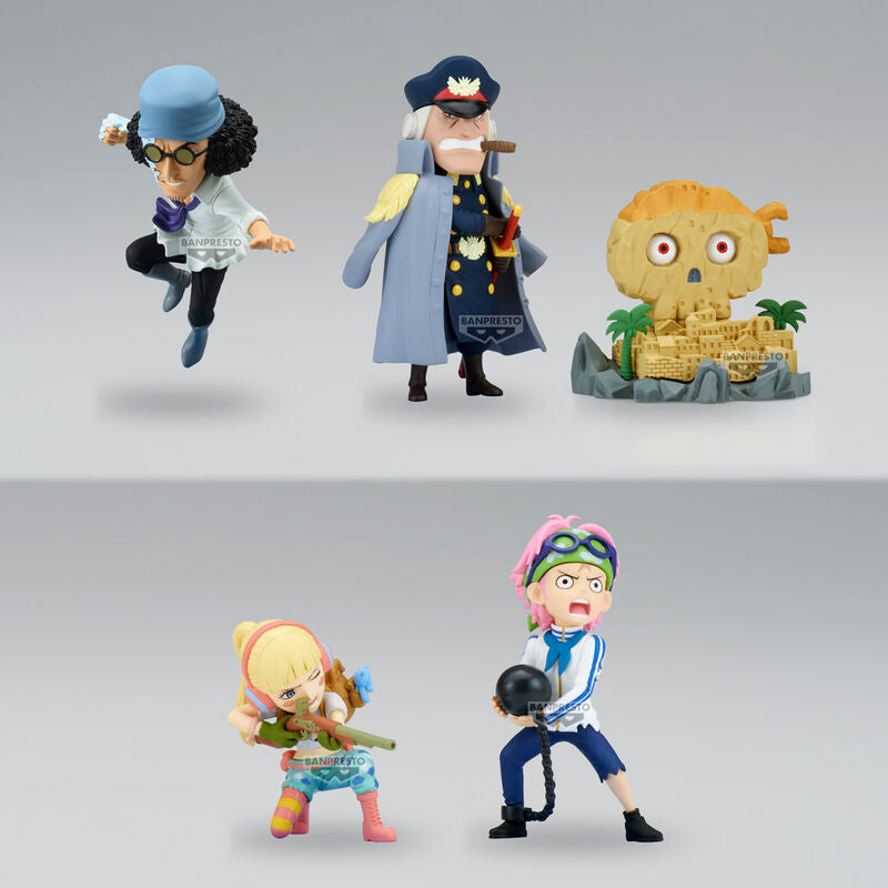 Figurine BANPRESTO One Piece Hachinosu World Collectable 7cm exposée sur fond blanc