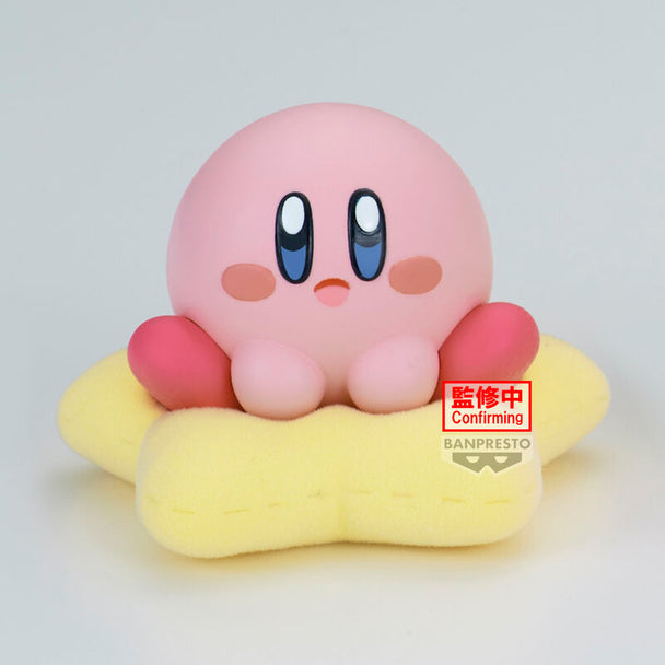 Gros plan sur la figurine Kirby Break Time montrant la texture et les finitions soignées BANPRESTO