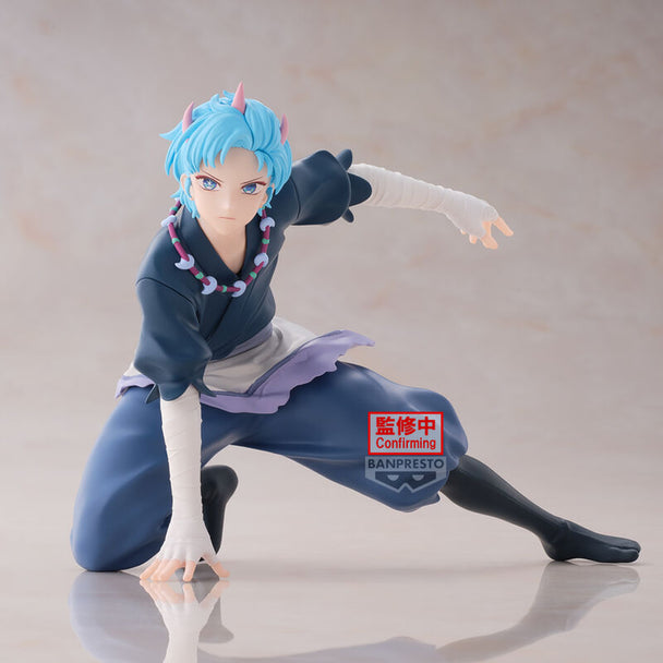 Profil gauche de la figurine BANPRESTO Oshi no Ko Aqua de 12cm