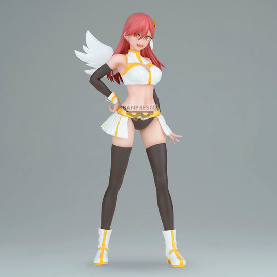 Profil gauche de la figurine Ariel Angel BANPRESTO mettant en valeur les paillettes et la texture 2.5D