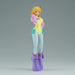 Profil latéral de la figurine Stussy One Piece Egghead montrant les couleurs vives