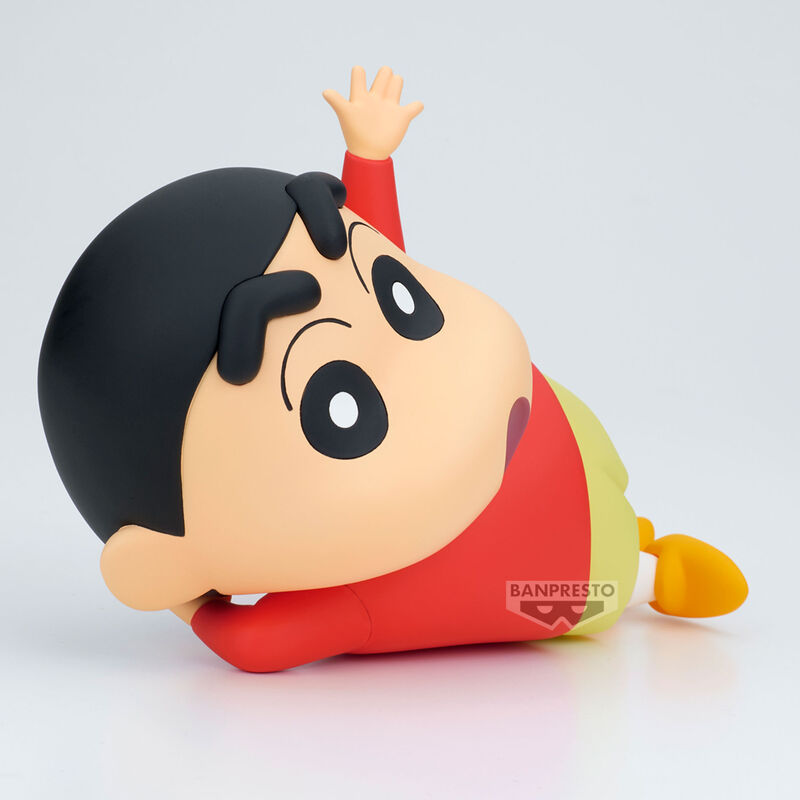 Vue arrière de la figurine Crayon Shinchan Shinnosuke Nohara montrant les détails du dos