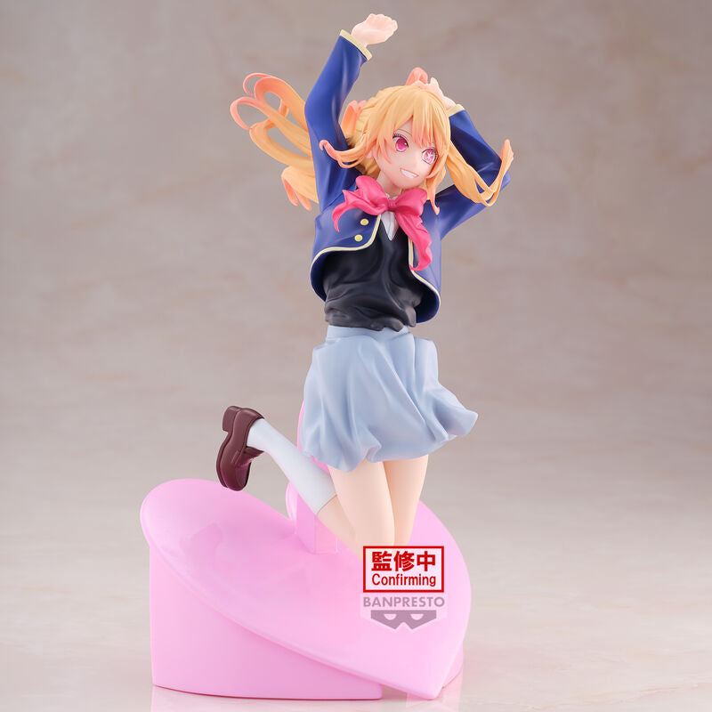 Vue arrière de la figurine Oshi no Ko Ruby mettant en valeur la coiffure et les accessoires
