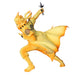 Profil gauche de la figurine Minato Namikaze 14cm BANPRESTO avec ses couleurs vives