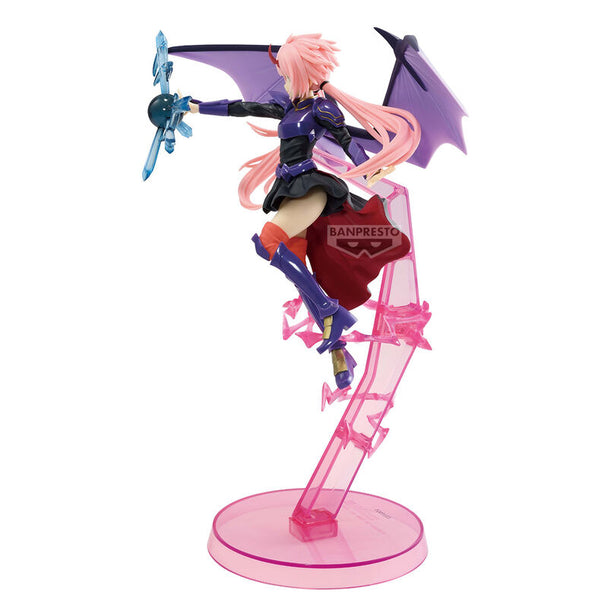 Profil gauche de la figurine Milim Dragon Form montrant les ailes et la posture élégante