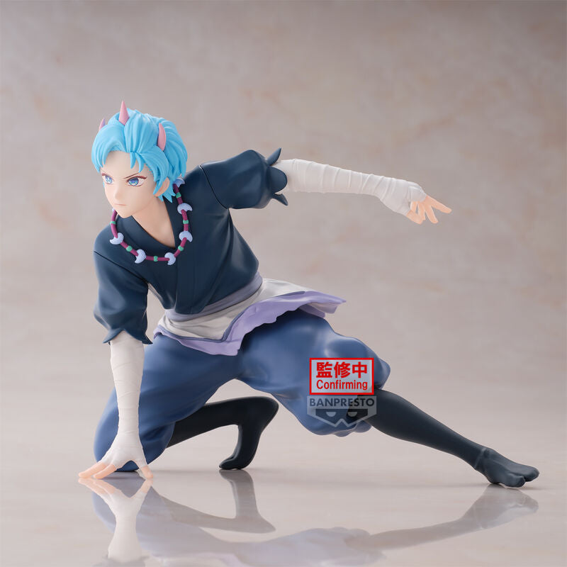 Vue arrière de la figurine Oshi no Ko Aqua montrant les détails du costume