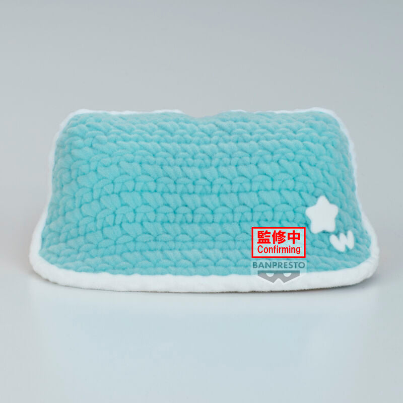 Vue en plongée de la figurine Kirby Waddle Dee Break Time exposée sur un socle blanc