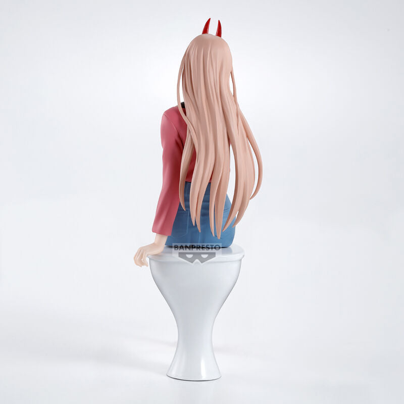 Photo de la boîte d'emballage originale BANPRESTO pour la figurine Power Chainsaw Man