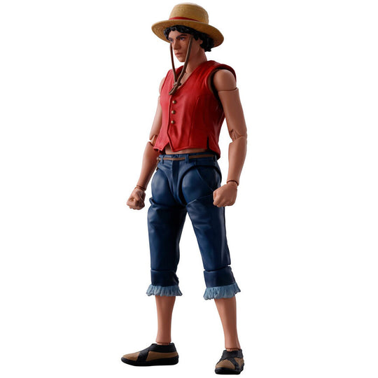 Figurine Monkey D. Luffy articulée 14,5 cm vue de face avec détails précis