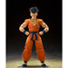 Figurine Yamcha avec visage vaincu, illustrant une scène dramatique de Dragon Ball Z