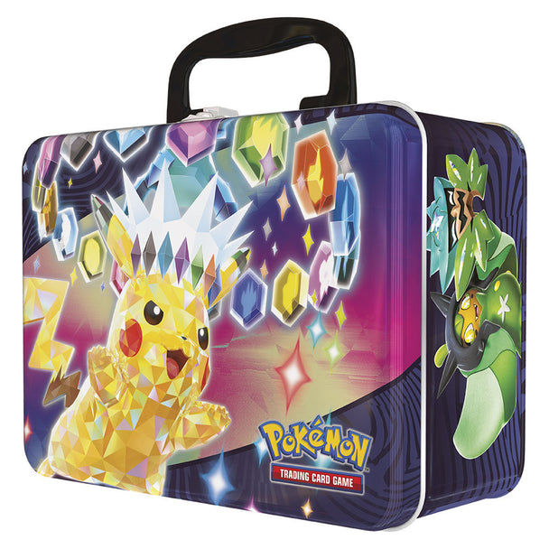 Vue d'ensemble du coffret collector Pokémon en espagnol avec tous ses éléments inclus
