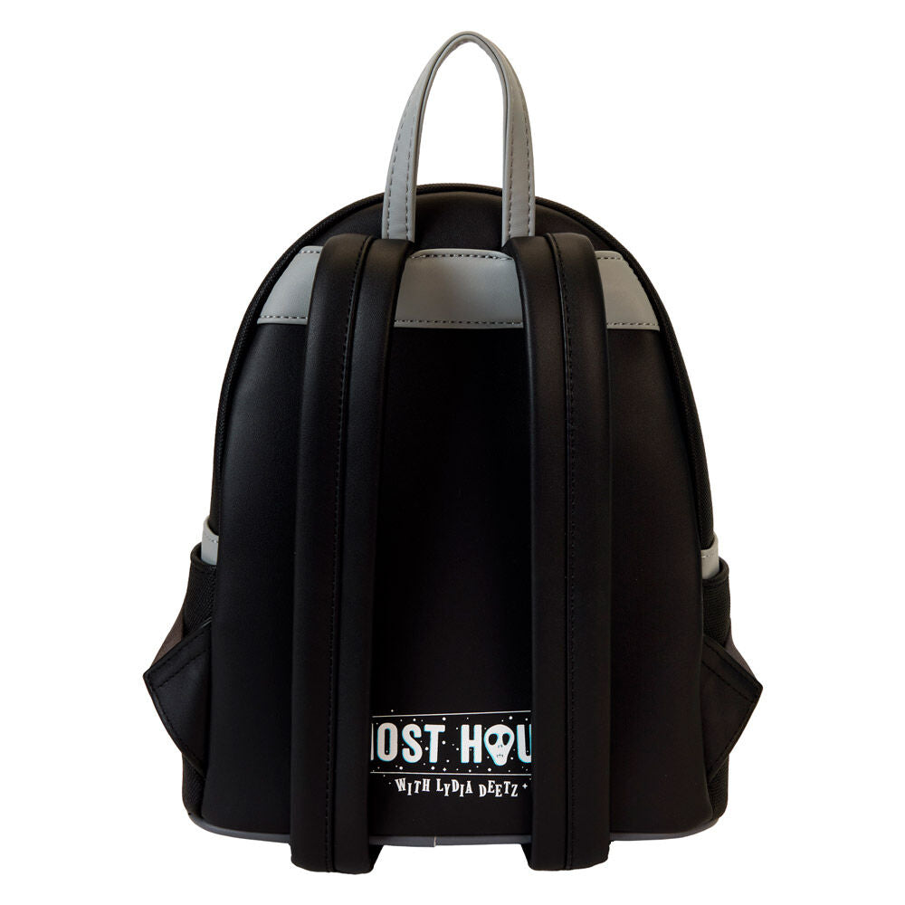 Image montrant les bretelles rembourrées et ajustables du sac à dos Loungefly Lydia Deetz