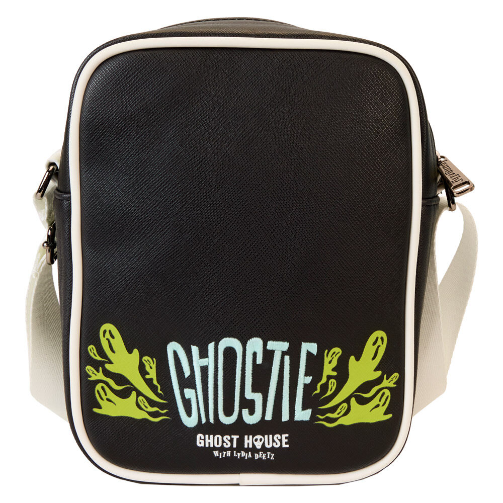 Intérieur du sac Loungefly Beetlejuice 2 Ghost House avec doublure assortie et espace de rangement