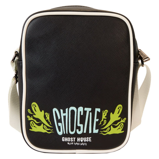 Intérieur du sac Loungefly Beetlejuice 2 Ghost House avec doublure assortie et espace de rangement
