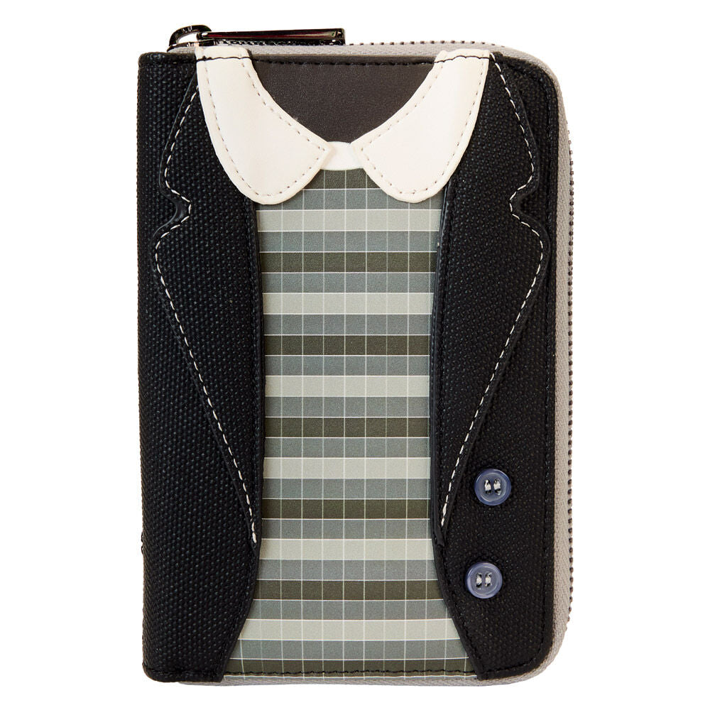 Portefeuille Loungefly Beetlejuice 2 Lydia Deetz en simili cuir vegan avec fermeture zippée bronze