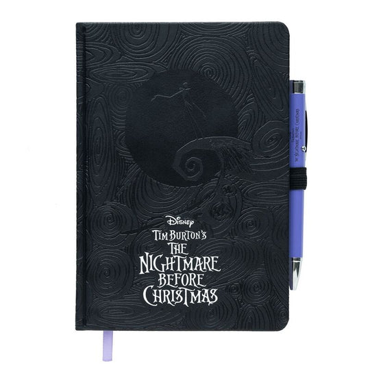 Couverture rigide du cahier premium A5 Disney L'Étrange Noël de Monsieur Jack avec illustration colorée