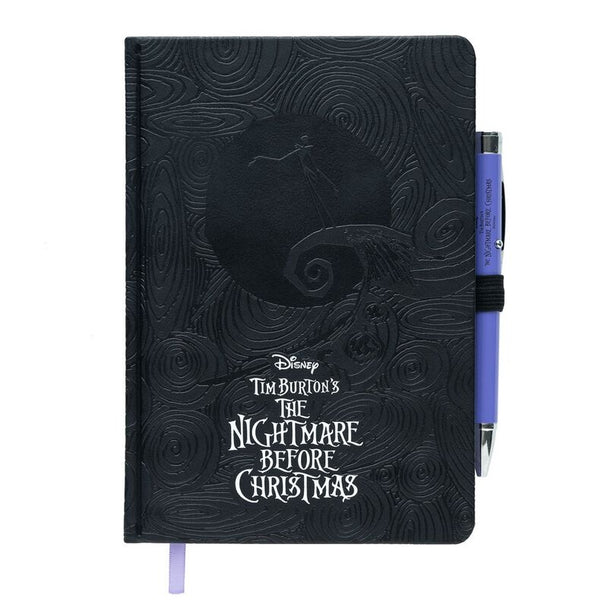 Couverture rigide du cahier premium A5 Disney L'Étrange Noël de Monsieur Jack avec illustration colorée