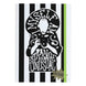 Vue de face du carnet premium Beetlejuice A5 avec couverture rigide noire et logo ERIK