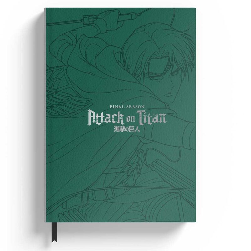 Couverture du cahier premium A5 Demon Slayer Kimetsu no Yaiba avec illustration colorée des personnages principaux