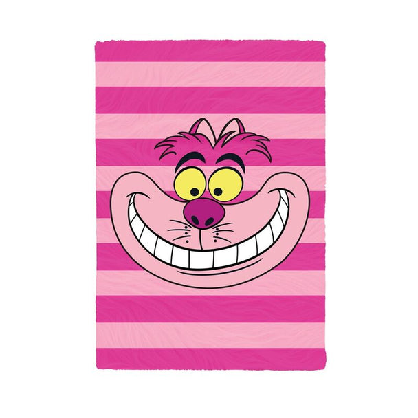 Cahier A5 en peluche premium Disney Alice au Pays des Merveilles avec couverture douce et colorée