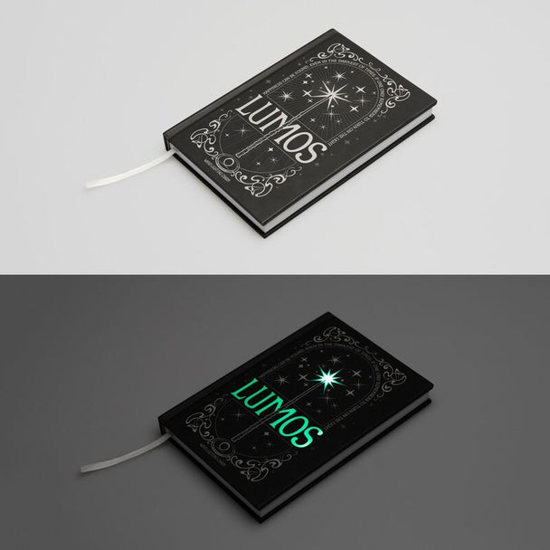 Cahier Harry Potter Lumos A5 avec couverture rigide et éclairage LED activé par bouton