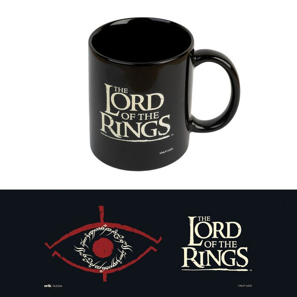 Mug The Lord of the Rings de 300ml en céramique blanche avec logo ERIK visible