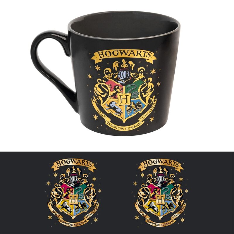 Vue de face du mug premium Harry Potter Poudlard avec le logo ERIK