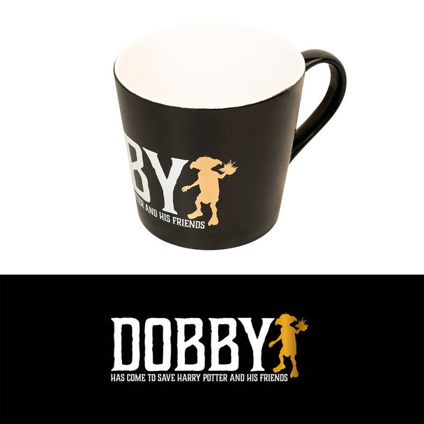 Mug premium Harry Potter avec illustration détaillée de Dobby sur fond blanc