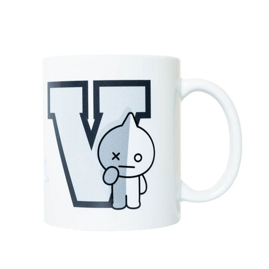 Photo du mug BT21 Van 330ml en céramique avec design coloré sur fond blanc