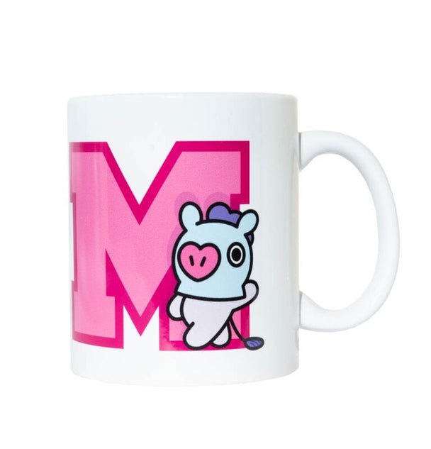 Mug BT21 Mang 330ml en céramique vue de face avec design coloré et logo ERIK