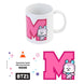 Mug BT21 Mang de 330ml en céramique blanche avec illustration colorée du personnage Mang
