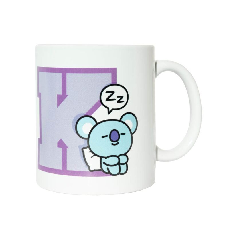 Mug BT21 Koya 330ml en céramique vue de face avec design ERIK