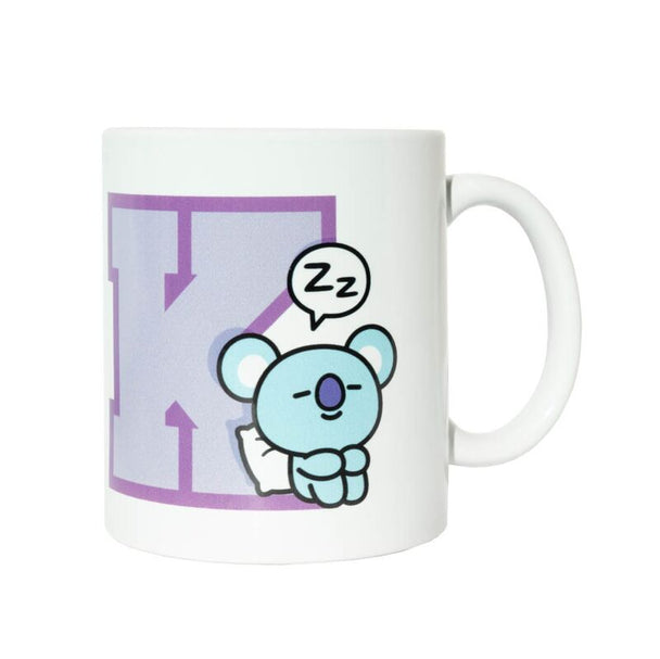 Mug BT21 Koya 330ml en céramique vue de face avec design ERIK