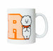Mug BT21 RJ 330ml en céramique blanche avec illustration du personnage RJ, vue de face