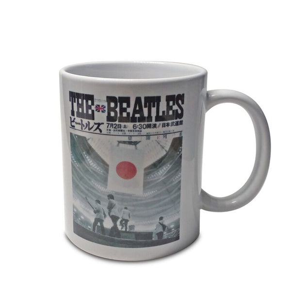 Mug en céramique Beatles Nippon Budokan Hall 350ml avec design vintage sur fond blanc
