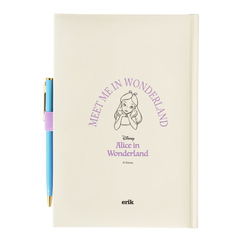 Vue du stylo assorti au cahier Disney Alice au Pays des Merveilles de marque ERIK