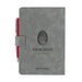 Détail de la couverture en PU du cahier Targaryen avec logo emblématique de la maison