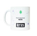 Détail du motif BT21 Koya sur le mug céramique 330ml