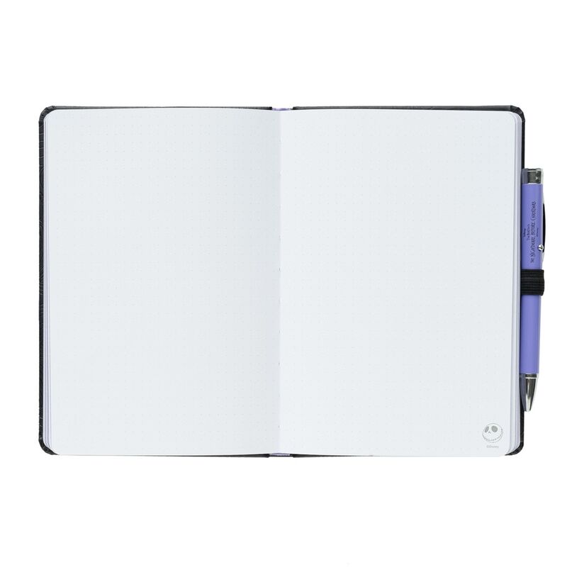 Stylo projecteur inclus avec design noir et détails argentés, alimenté par piles AG3