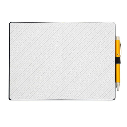 Pages pointillées intérieures du cahier Real Madrid avec marque-page ruban