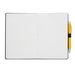 Pages pointillées intérieures du cahier Real Madrid avec marque-page ruban