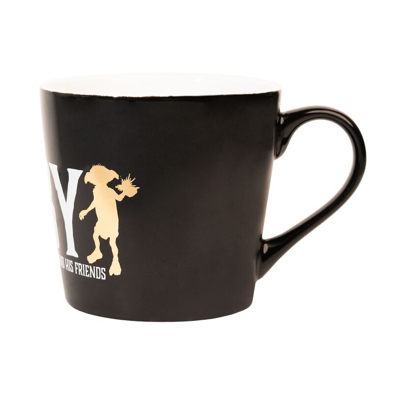 Détail du visage expressif de Dobby imprimé sur le mug premium Harry Potter