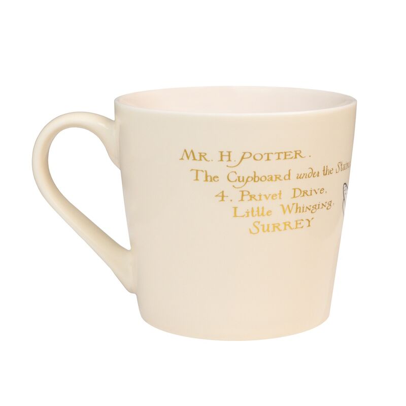 Image du mug Hedwig en céramique blanche sur fond neutre, mettant en valeur le design exclusif