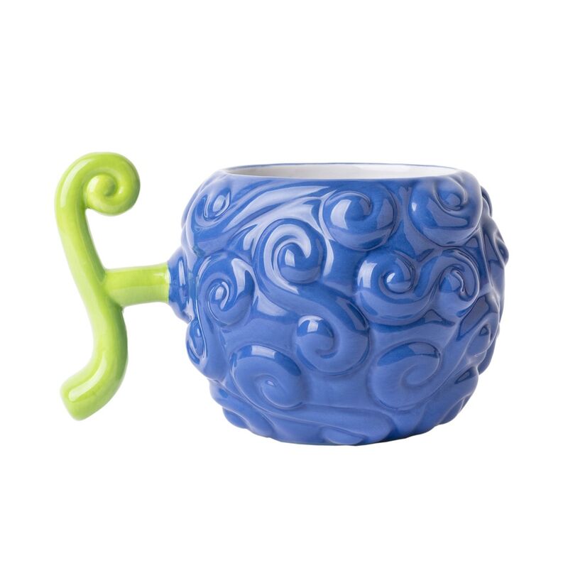 Profil latéral du mug 3D ERIK montrant la texture en dolomite et les détails du motif