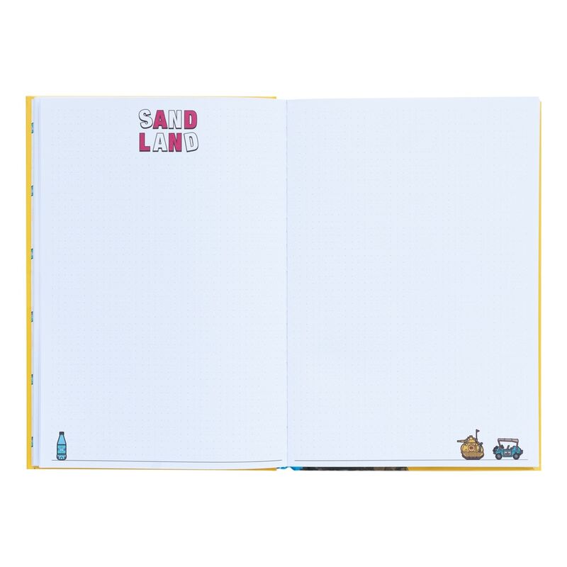 Carnet ERIK Sand Land Stones A5 posé sur un bureau avec accessoires de bureau modernes