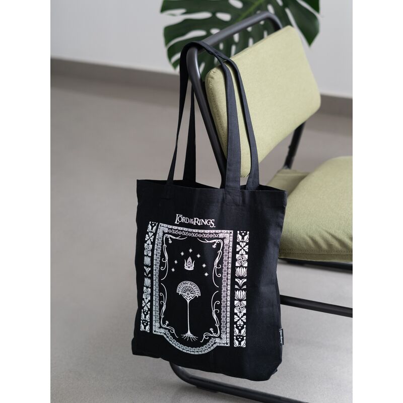 Vue d'ensemble du sac Gondor Le Seigneur des Anneaux avec ses dimensions 37x37x5,5 cm