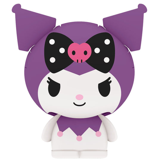 Capsule Sanrio avec personnage Chococat, noir et blanc, détails fins