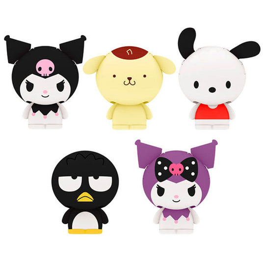 Figurine capsule Hello Kitty en shaker coloré, vue avant avec détails précis