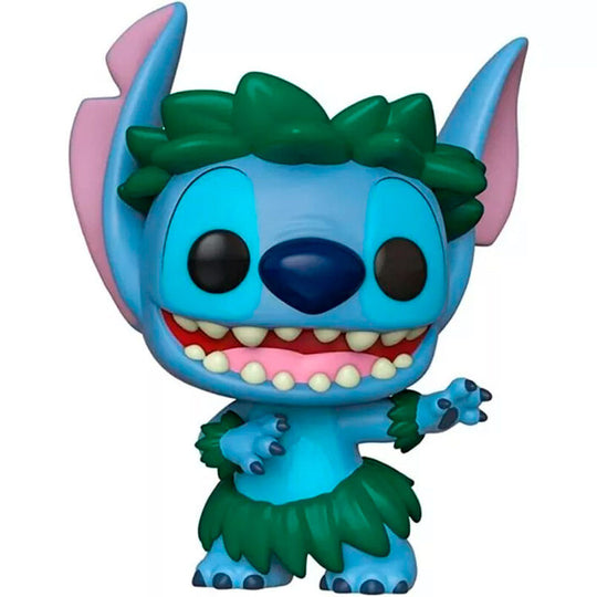 Figurine Funko POP Hula Stitch exclusive Disney Lilo & Stitch en vinyle de 9 cm dans sa boîte cadeau